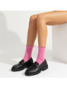 Skarpetki bawełniane różowe gładkie tullinogi