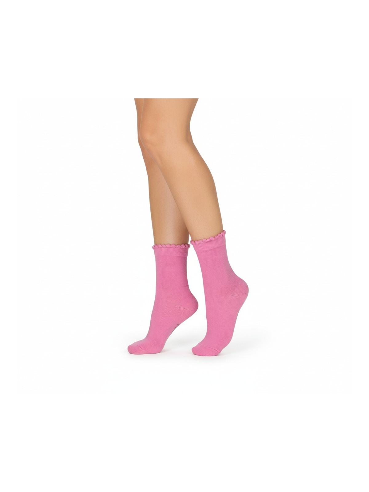 Skarpetki bawełniane różowe gładkie tullinogi